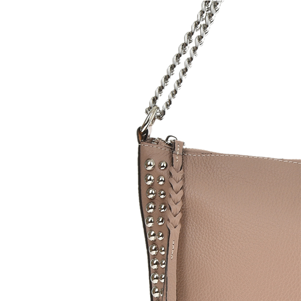 Geanta de mana din piele naturala Antonia Moretti AM0687, Roz prafuit, #3, Bagsy