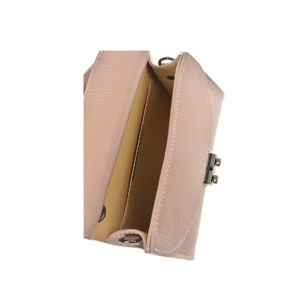 Geanta de mana din piele naturala Antonia Moretti AM0693, Roz prafuit, Nr. 5, Bagsy