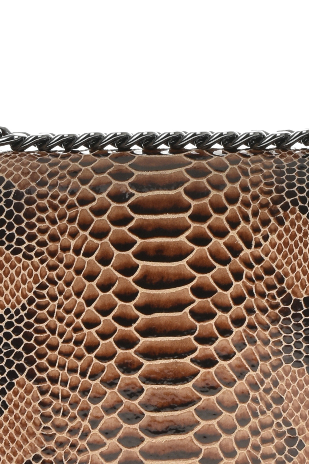 Geanta de umar din piele naturala model reptila Antonia Moretti AM0698, Grej, #4, Bagsy