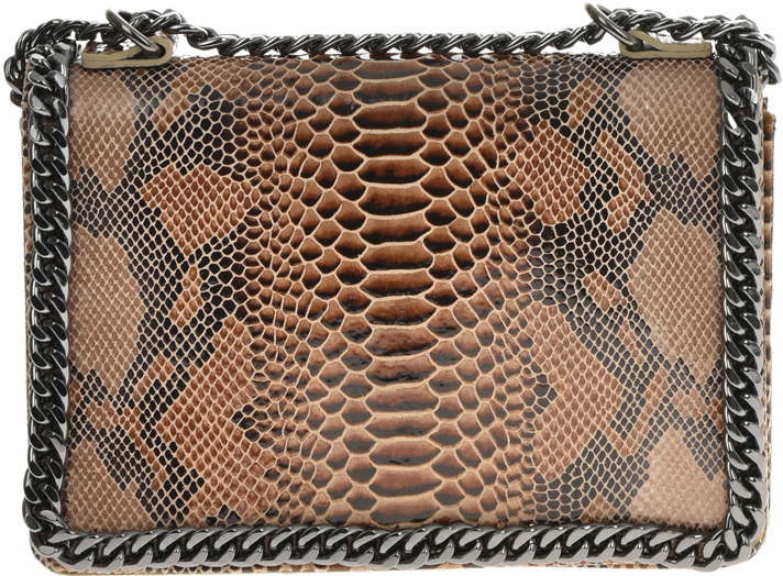 Geanta de umar din piele naturala model reptila Antonia Moretti AM0698, Grej, #1, Bagsy