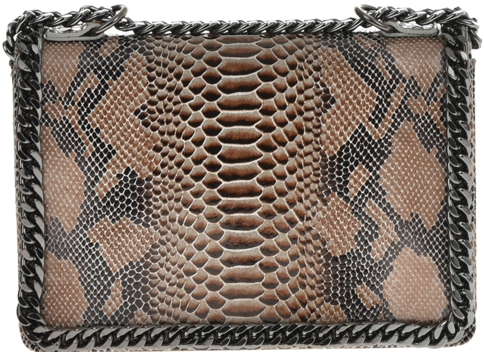 Geanta de umar din piele naturala model reptila Antonia Moretti AM0698, Gri, #1, Bagsy