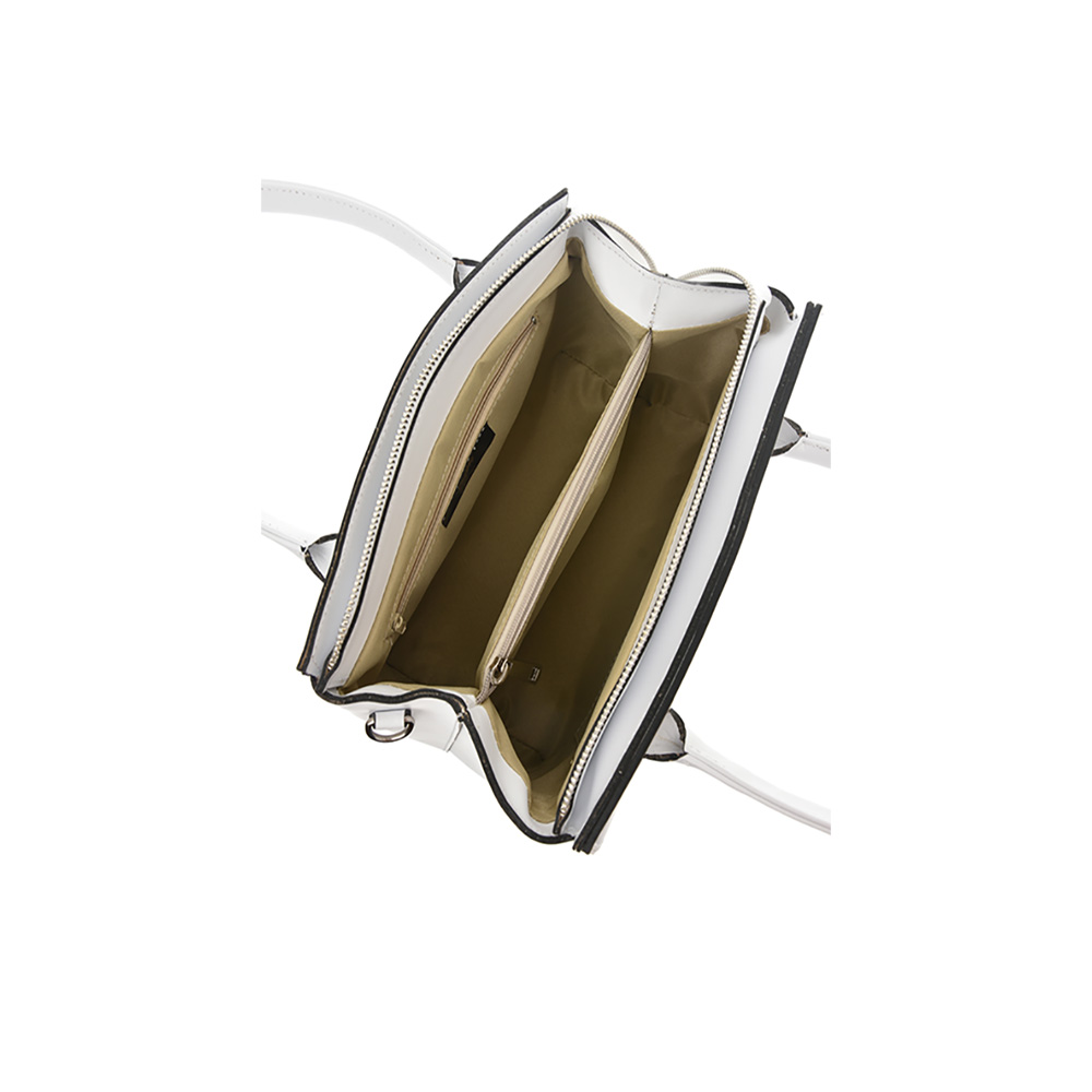 Geanta de mana din piele naturala Antonia Moretti AM0732, Alb, #5, Bagsy