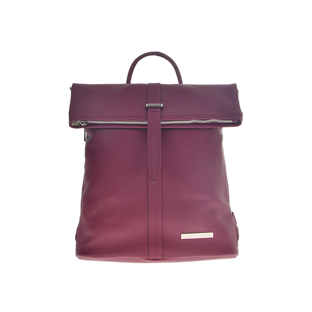 Rucsac dama din piele naturala Antonia Moretti AM0738, Violet, #1, Bagsy