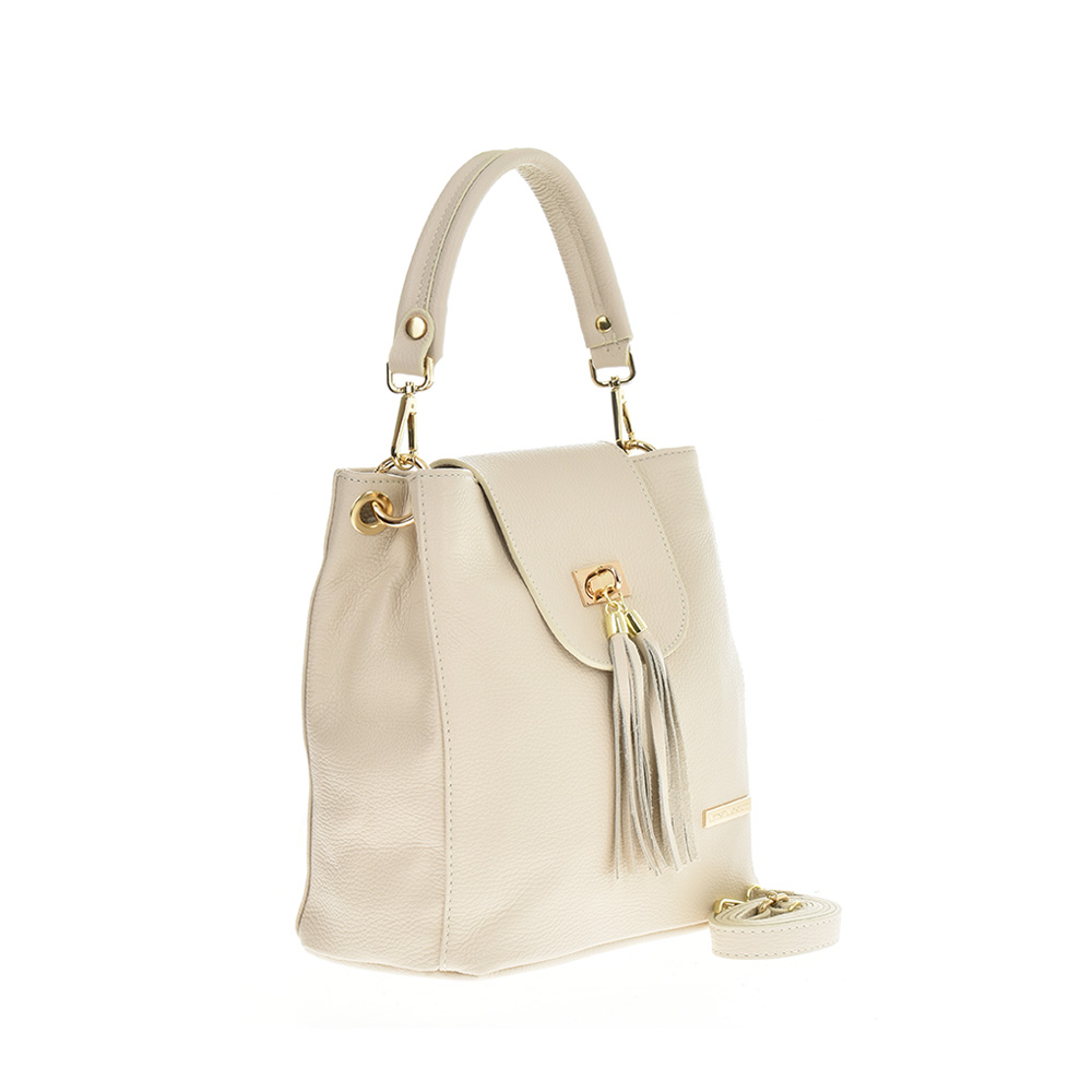 Geanta dama din piele naturla Antonia Moretti AM0749, Bej, #2, Bagsy