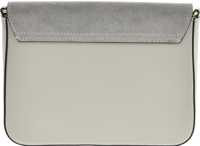 Geanta de umar din piele naturala Antonia Moretti AM0753, Gri, #4, Bagsy