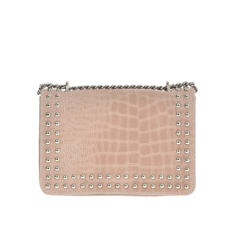 Geanta dama din piele naturala Antonia Moretti AM0756, Roz prafuit, #1, Bagsy