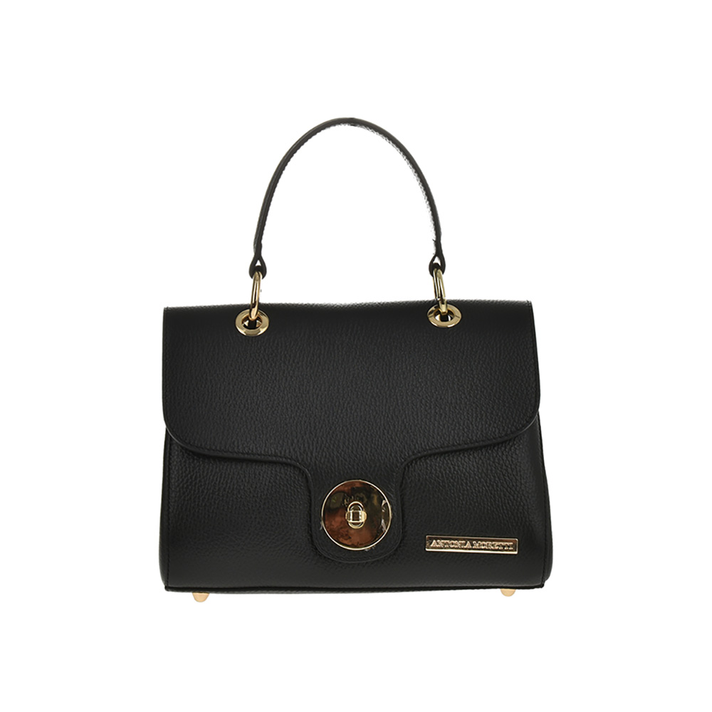 Geanta dama din piele naturala Antonia Moretti AM0759, Negru, #1, Bagsy