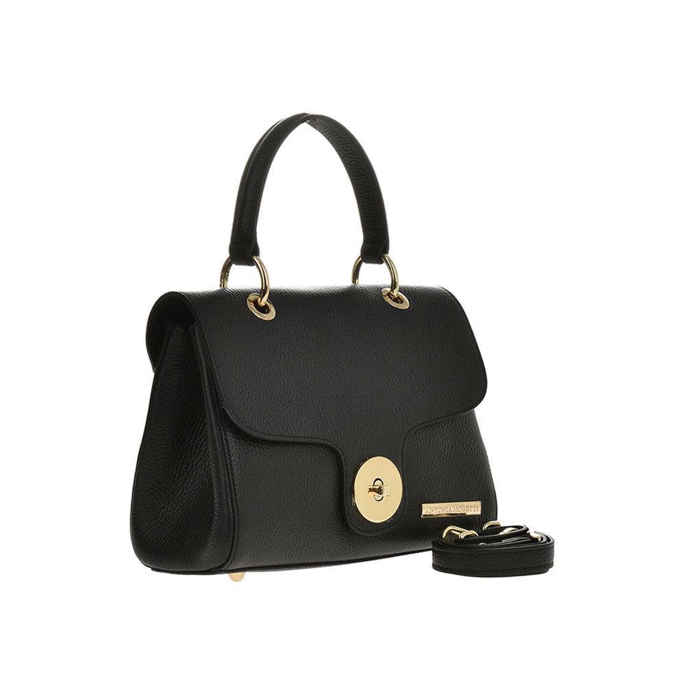 Geanta dama din piele naturala Antonia Moretti AM0759, Negru, #2, Bagsy