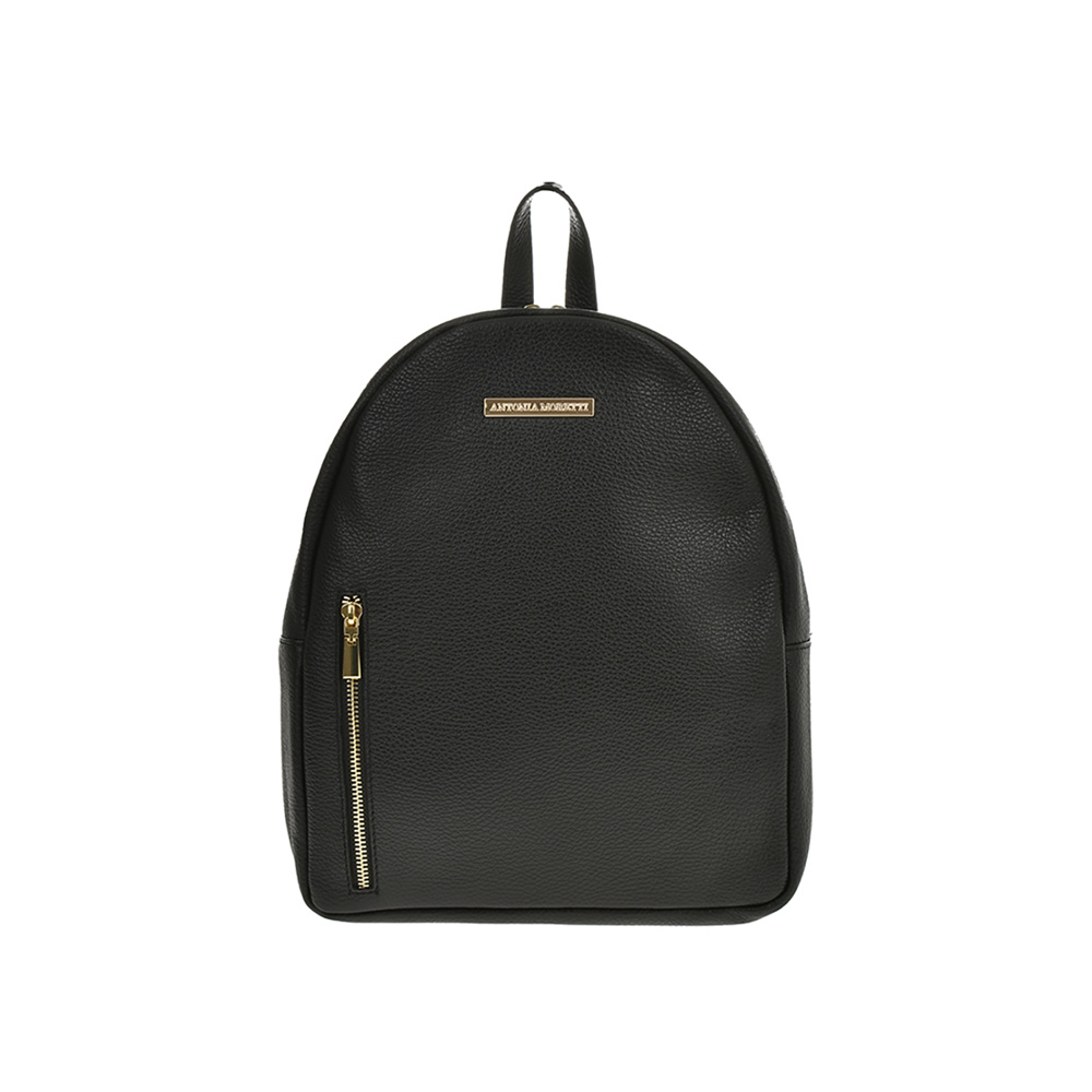 Rucsac dama din piele naturala Antonia Moretti AM0767, Negru, #1, Bagsy