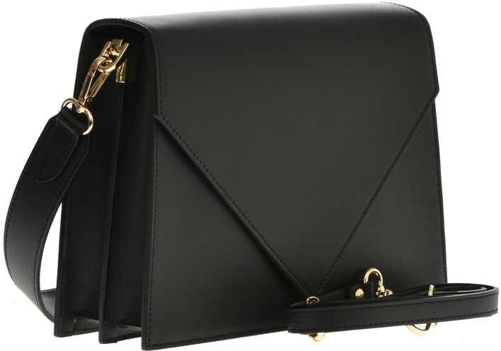 Geanta de umar din piele naturala Antonia Moretti AM0773, Negru, #2, Bagsy