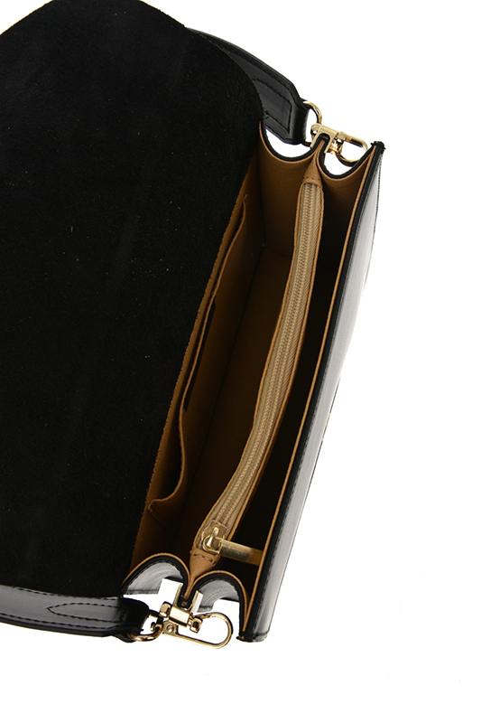 Geanta de umar din piele naturala Antonia Moretti AM0773, Negru, #5, Bagsy