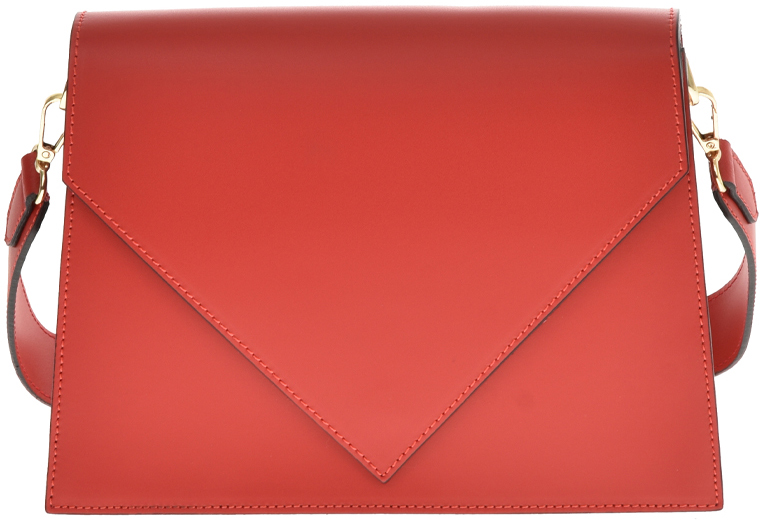 Geanta de umar din piele naturala Antonia Moretti AM0773, Rosu, #1, Bagsy