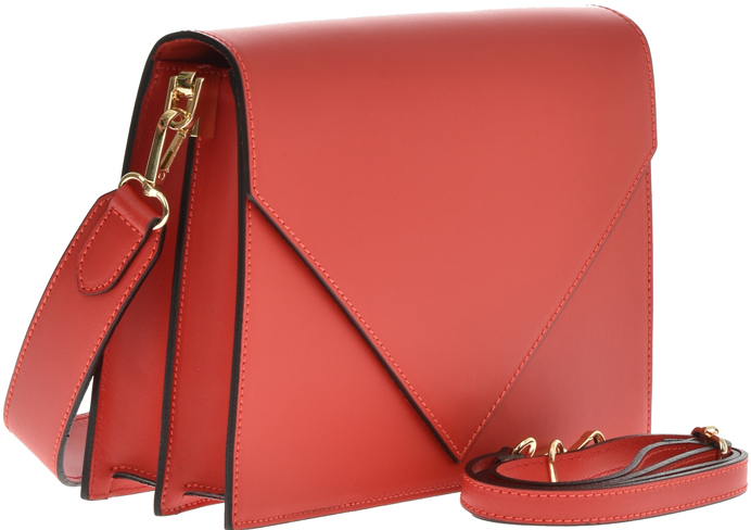 Geanta de umar din piele naturala Antonia Moretti AM0773, Rosu, #2, Bagsy