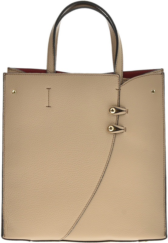 Geanta tote din piele naturala Antonia Moretti AM0794, Grej, #1, Bagsy