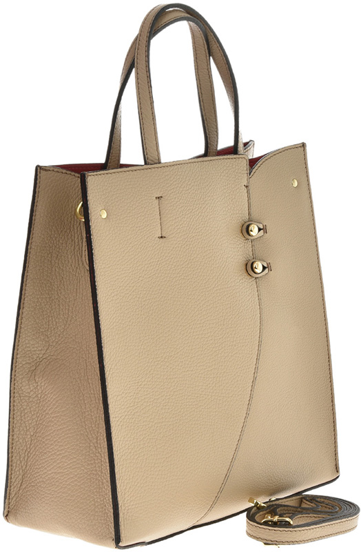Geanta tote din piele naturala Antonia Moretti AM0794, Grej, #2, Bagsy