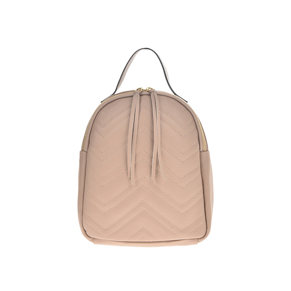Rucsac dama din piele naturala Antonia Moretti AM0796, Roz prafuit, #1, Bagsy