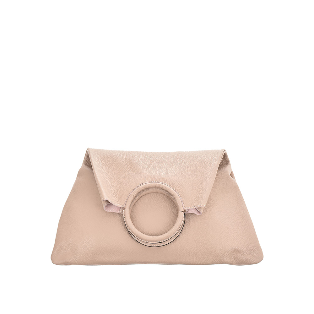 Geanta dama din piele naturala Antonia Moretti AM0805, Roz prafuit, #3, Bagsy