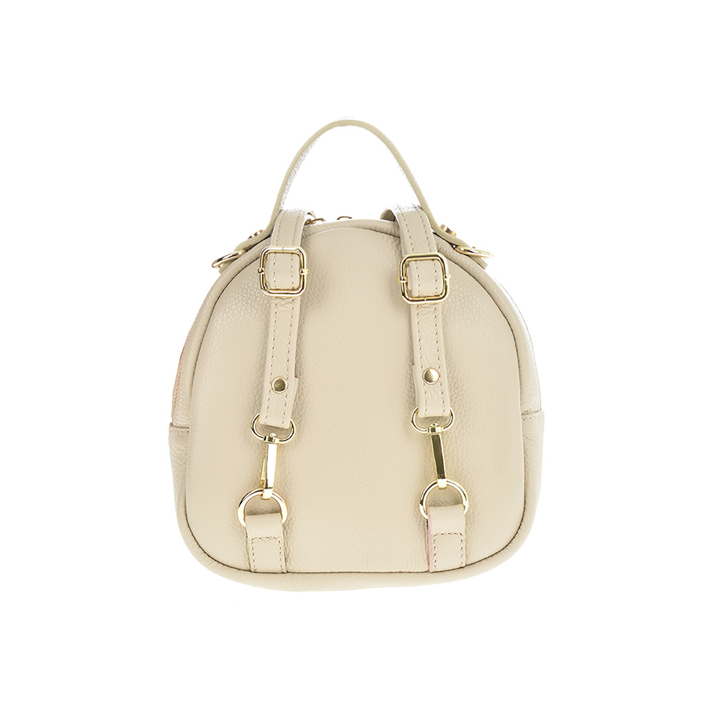 Rucsac dama din piele naturala Antonia Moretti AM0824, Bej, #3, Bagsy