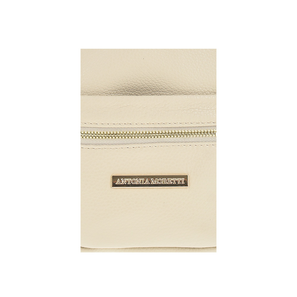 Rucsac dama din piele naturala Antonia Moretti AM0824, Bej, #4, Bagsy