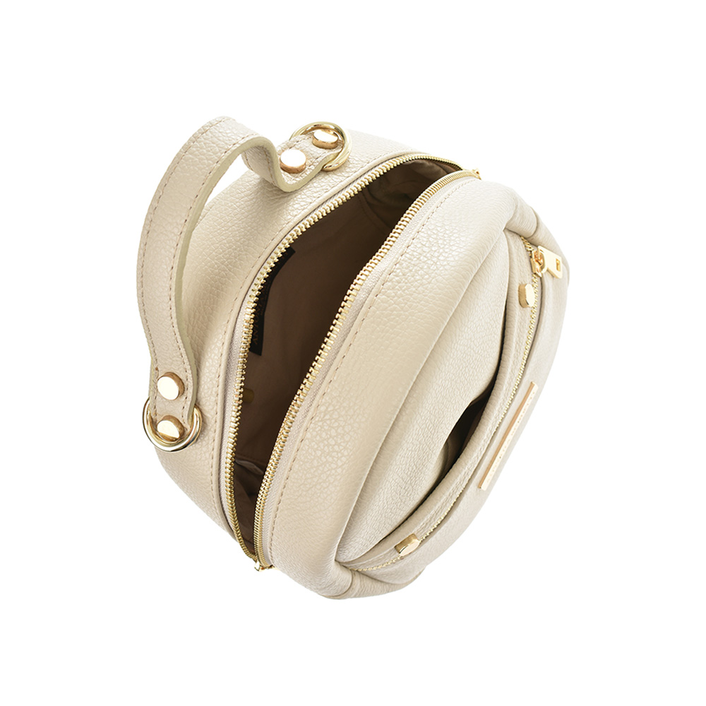 Rucsac dama din piele naturala Antonia Moretti AM0824, Bej, #5, Bagsy