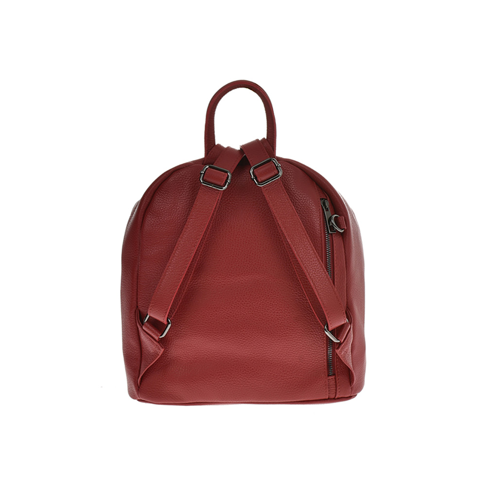 Rucsac dama din piele naturala Antonia Moretti AM0870, Rosu, #3, Bagsy