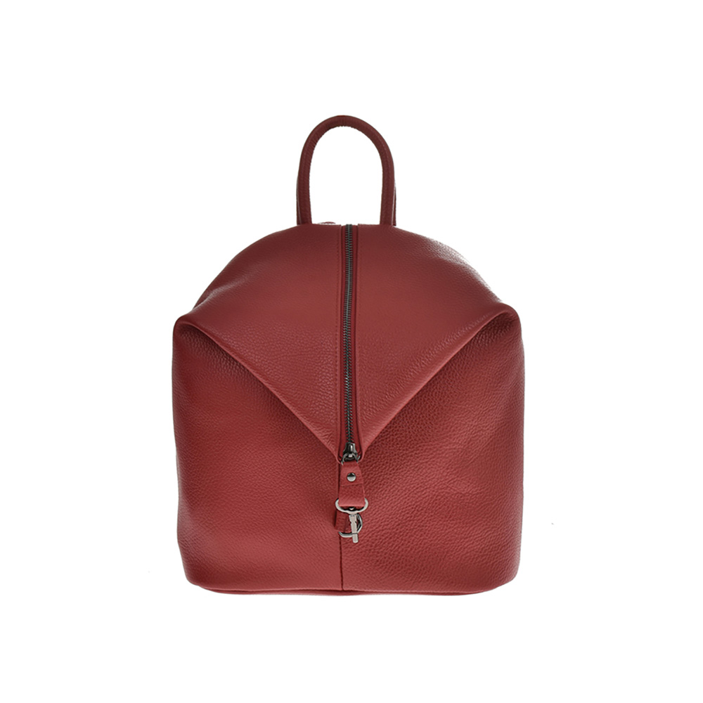 Rucsac dama din piele naturala Antonia Moretti AM0870, Rosu, #1, Bagsy