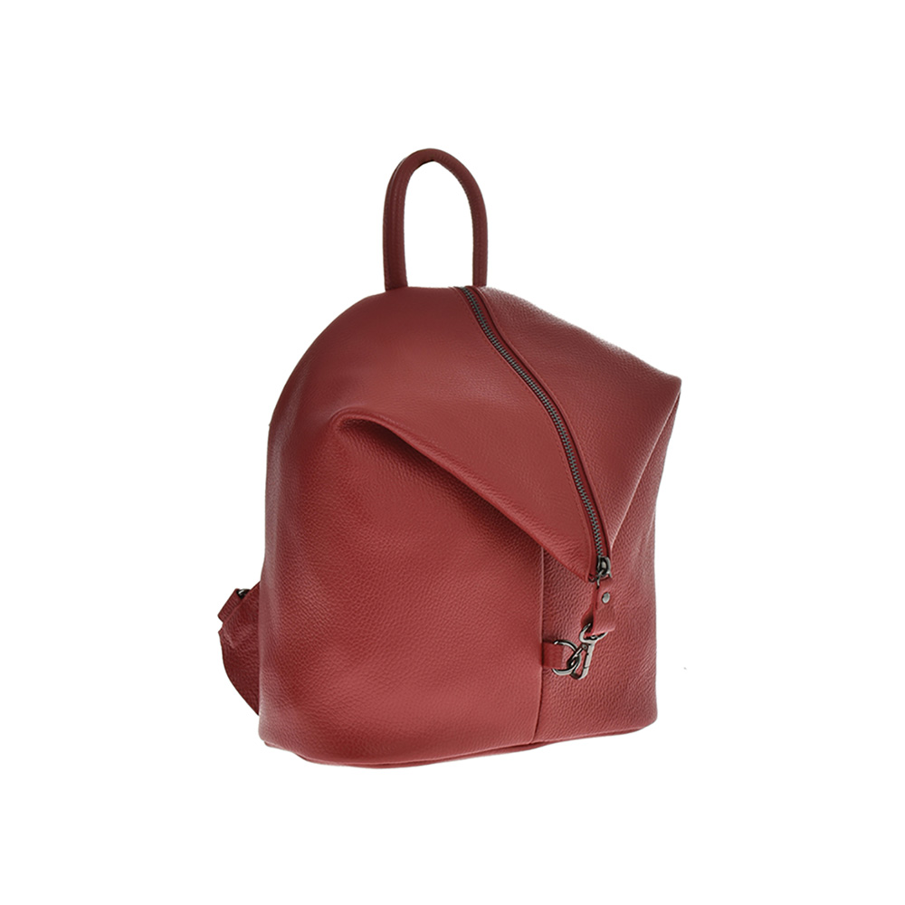 Rucsac dama din piele naturala Antonia Moretti AM0870, Rosu, #2, Bagsy