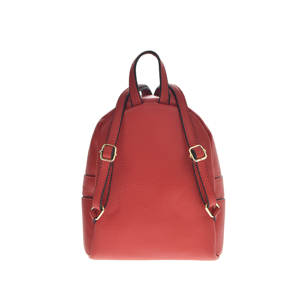 Rucsac dama din piele naturala Antonia Moretti AM0874, Rosu, #3, Bagsy