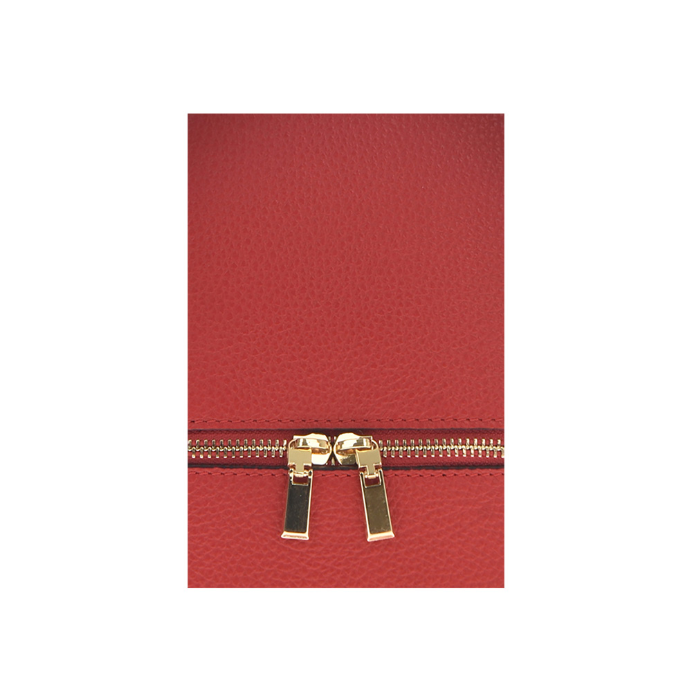 Rucsac dama din piele naturala Antonia Moretti AM0874, Rosu, #4, Bagsy