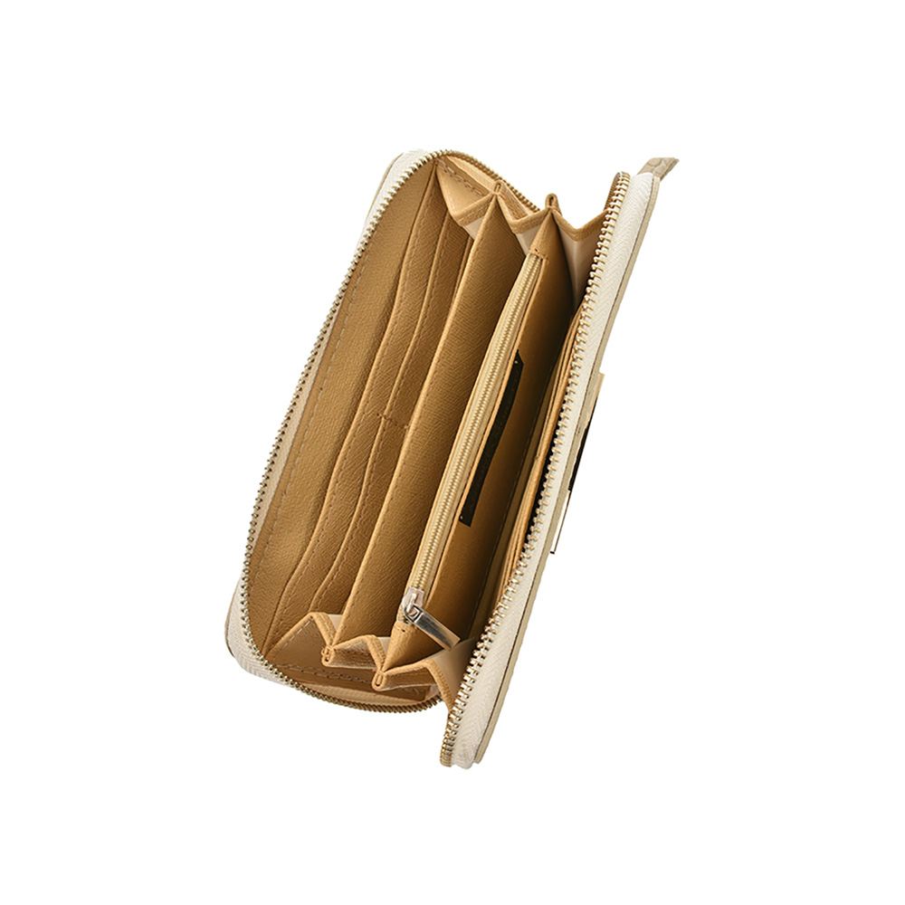 Portofel dama din piele naturala Antonia Moretti AM0877, Bej, #5, Bagsy