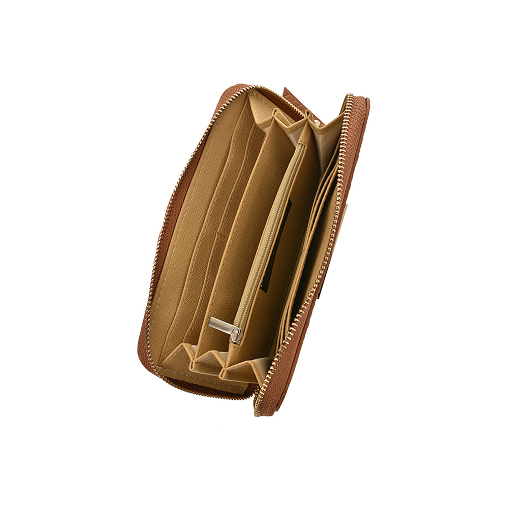 Portofel dama din piele naturala Antonia Moretti AM0877, Cognac, #5, Bagsy