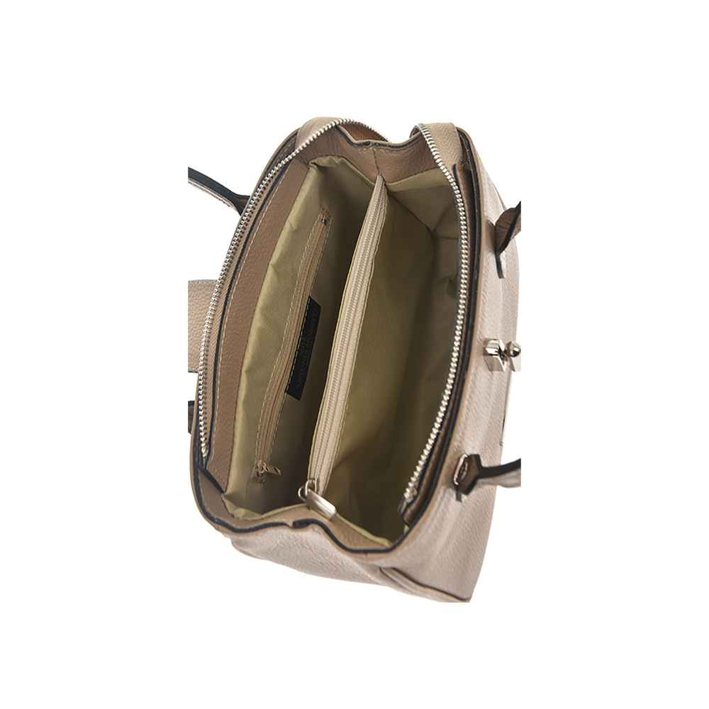 Geanta de mana din piele naturala Antonia Moretti AM0881, Grej, #5, Bagsy