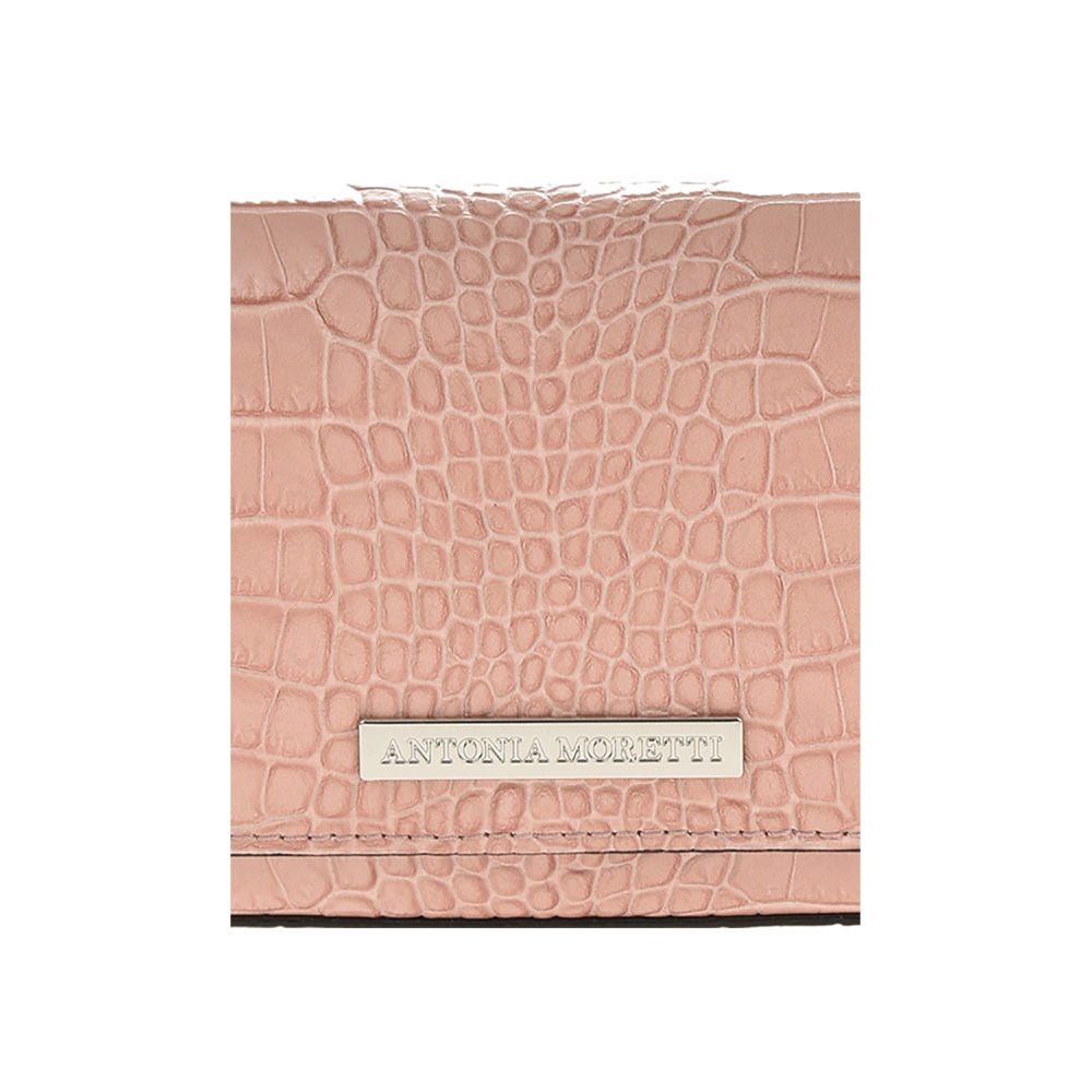 Geanta de umar din piele naturala Antonia Moretti AM0883, Roz prafuit, #4, Bagsy