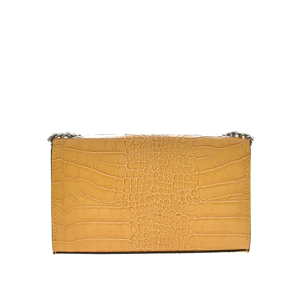 Geanta de umar din piele naturala Antonia Moretti AM0883, Galben, #3, Bagsy