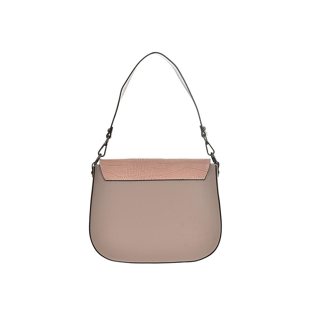 Geanta dama din piele naturala Antonia Moretti AM0884, Roz Prafuit, #3, Bagsy