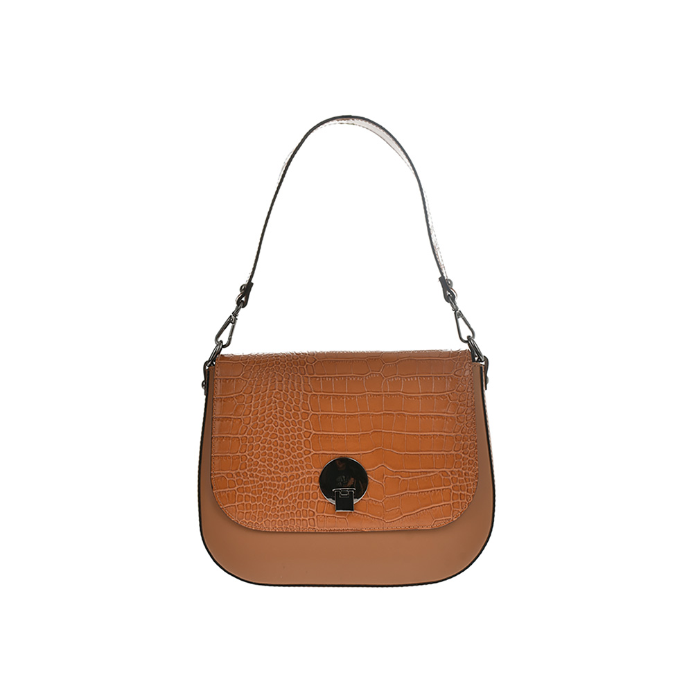 Geanta dama din piele naturala Antonia Moretti AM0884, Cognac, #1, Bagsy