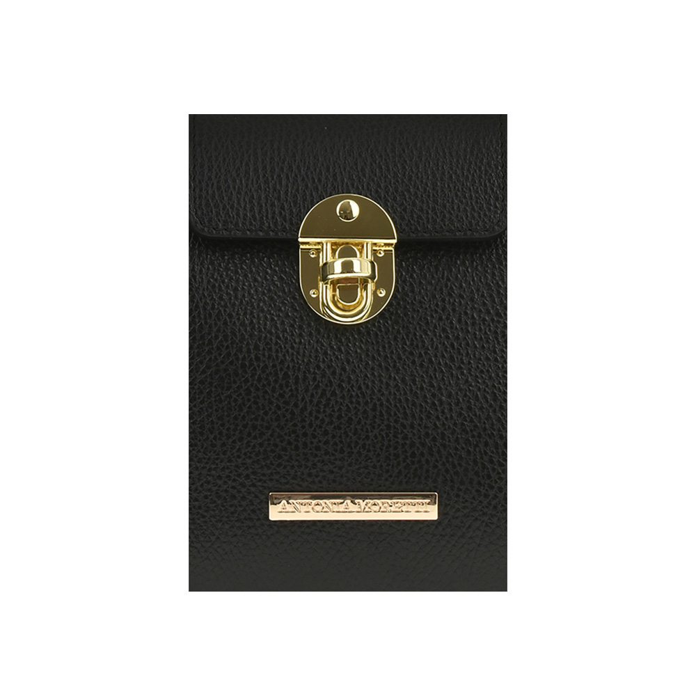Geanta dama din piele naturala Antonia Moretti AM0885, Negru, #4, Bagsy