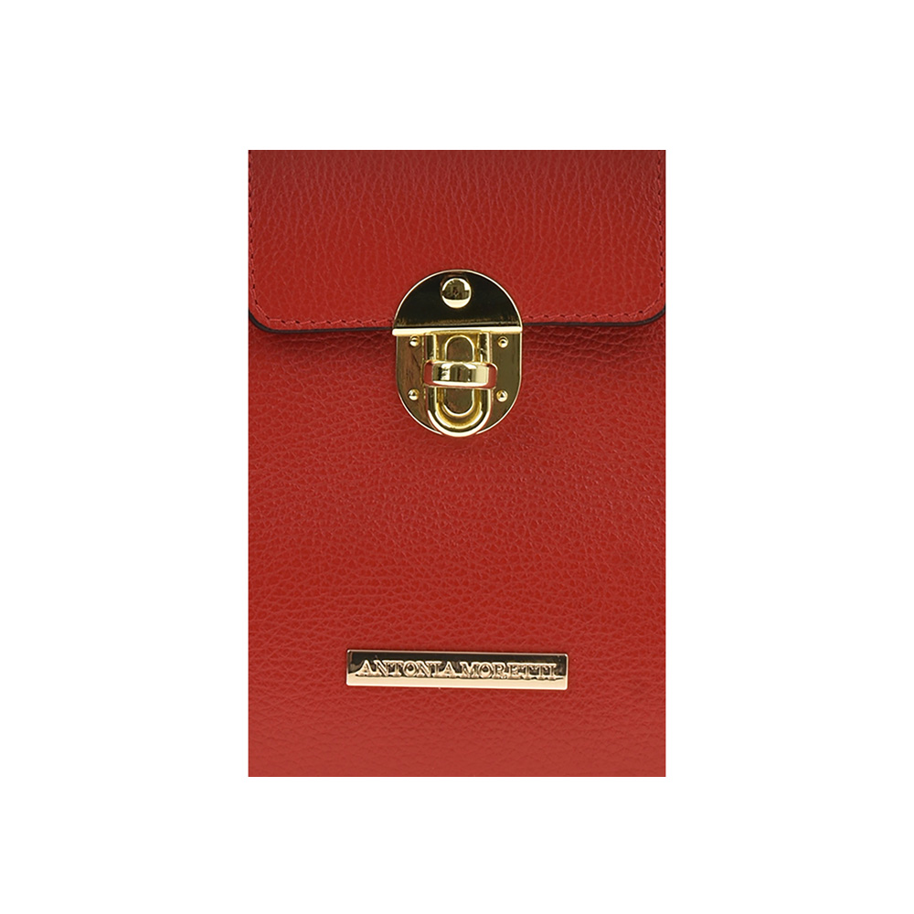 Geanta dama din piele naturala Antonia Moretti AM0885, Rosu, #4, Bagsy