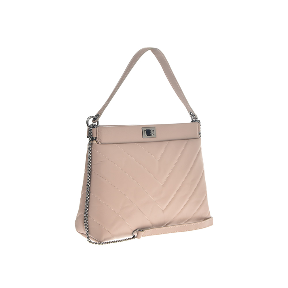 Geanta de umar din piele naturala Antonia Moretti AM0886, Roz prafuit, #2, Bagsy