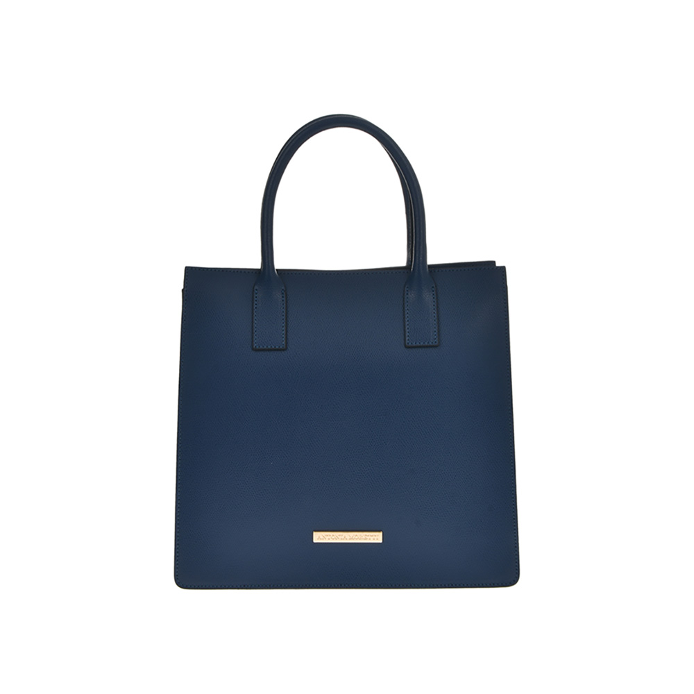 Geanta dama din piele naturala Antonia Moretti AM0896, Albastru, #1, Bagsy