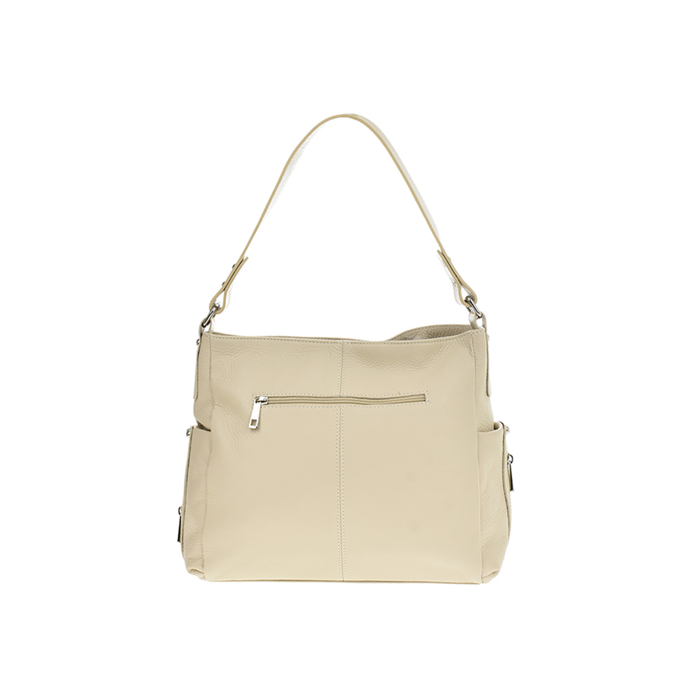 Geanta hobo din piele naturala Antonia Moretti AM0900, Beige, #3, Bagsy