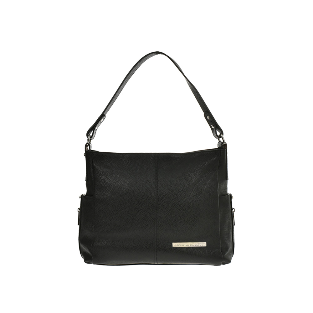 Geanta hobo din piele naturala Antonia Moretti AM0900, Nero, #1, Bagsy