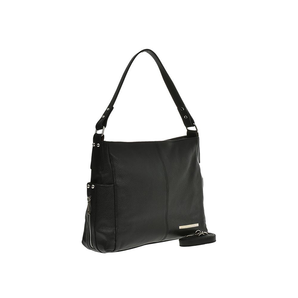 Geanta hobo din piele naturala Antonia Moretti AM0900, Nero, #2, Bagsy
