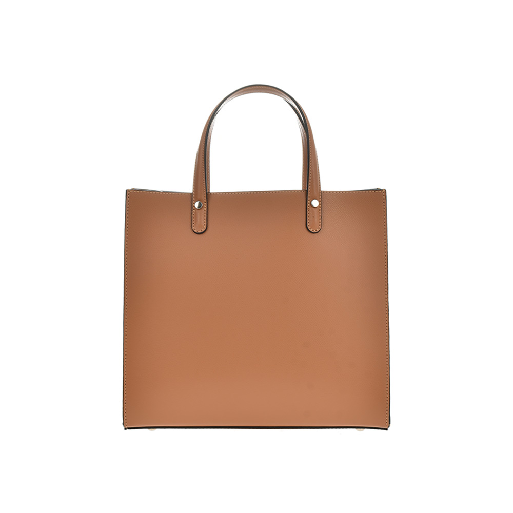 Geanta de mana din piele naturala Antonia Moretti AM0910, Cognac, #1, Bagsy