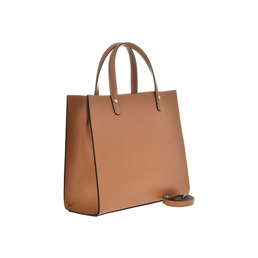 Geanta de mana din piele naturala Antonia Moretti AM0910, Cognac, #2, Bagsy