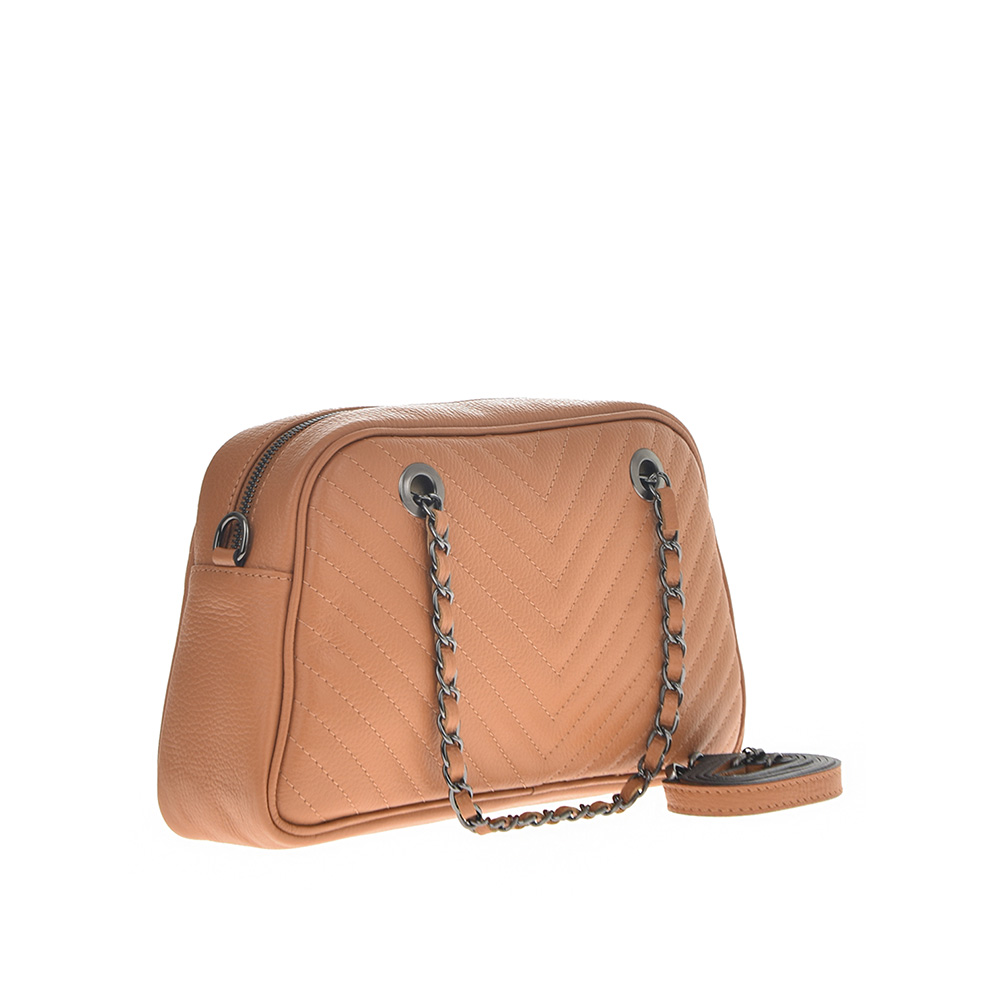 Geanta dama din piele naturala Antonia Moretti AM0917, Cognac, #1, Bagsy