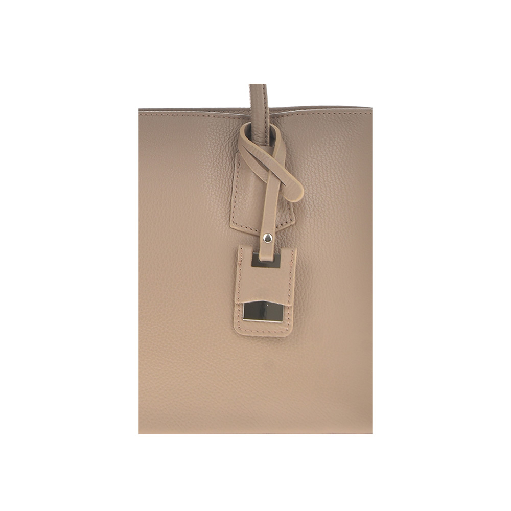 Geanta dama din piele naturala Antonia Moretti AM0918, Grej, Nr. 4, Bagsy