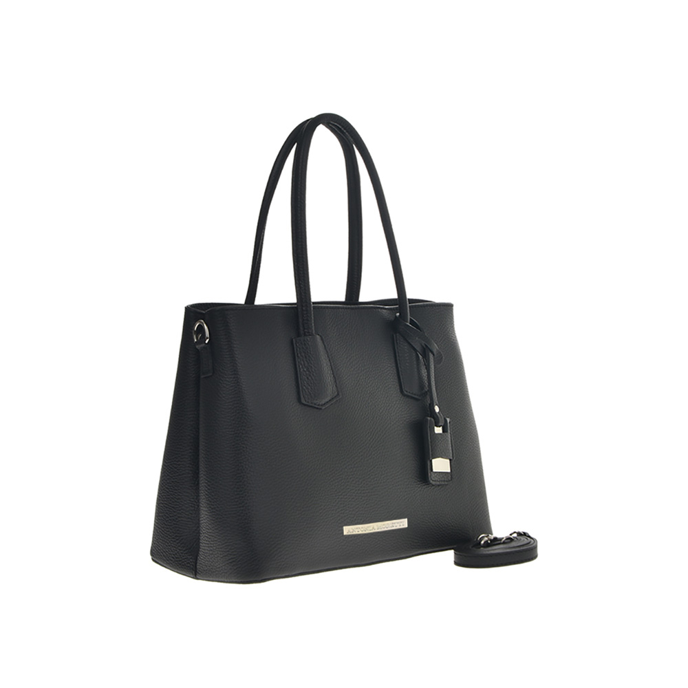 Geanta dama din piele naturala Antonia Moretti AM0918, Negru, #2, Bagsy