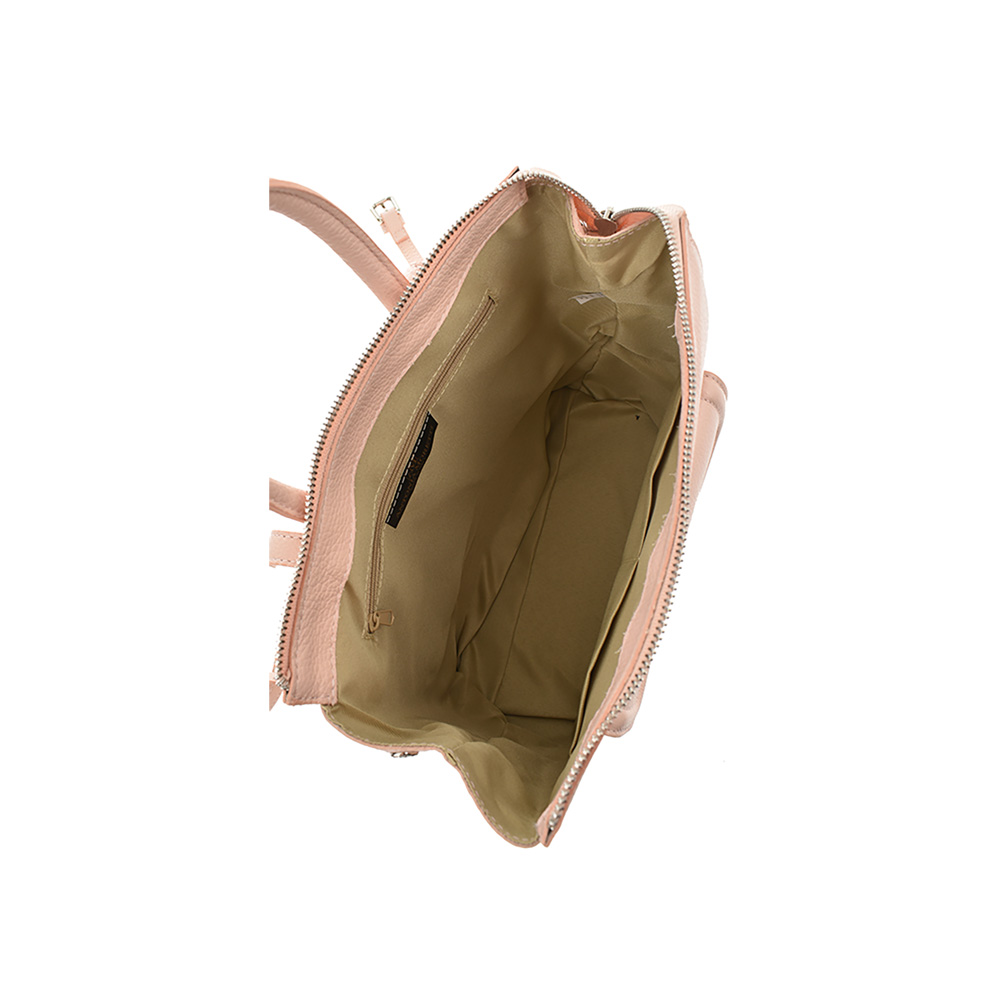 Rucsac dama din piele naturala Antonia Moretti AM0943, Roz, #5, Bagsy