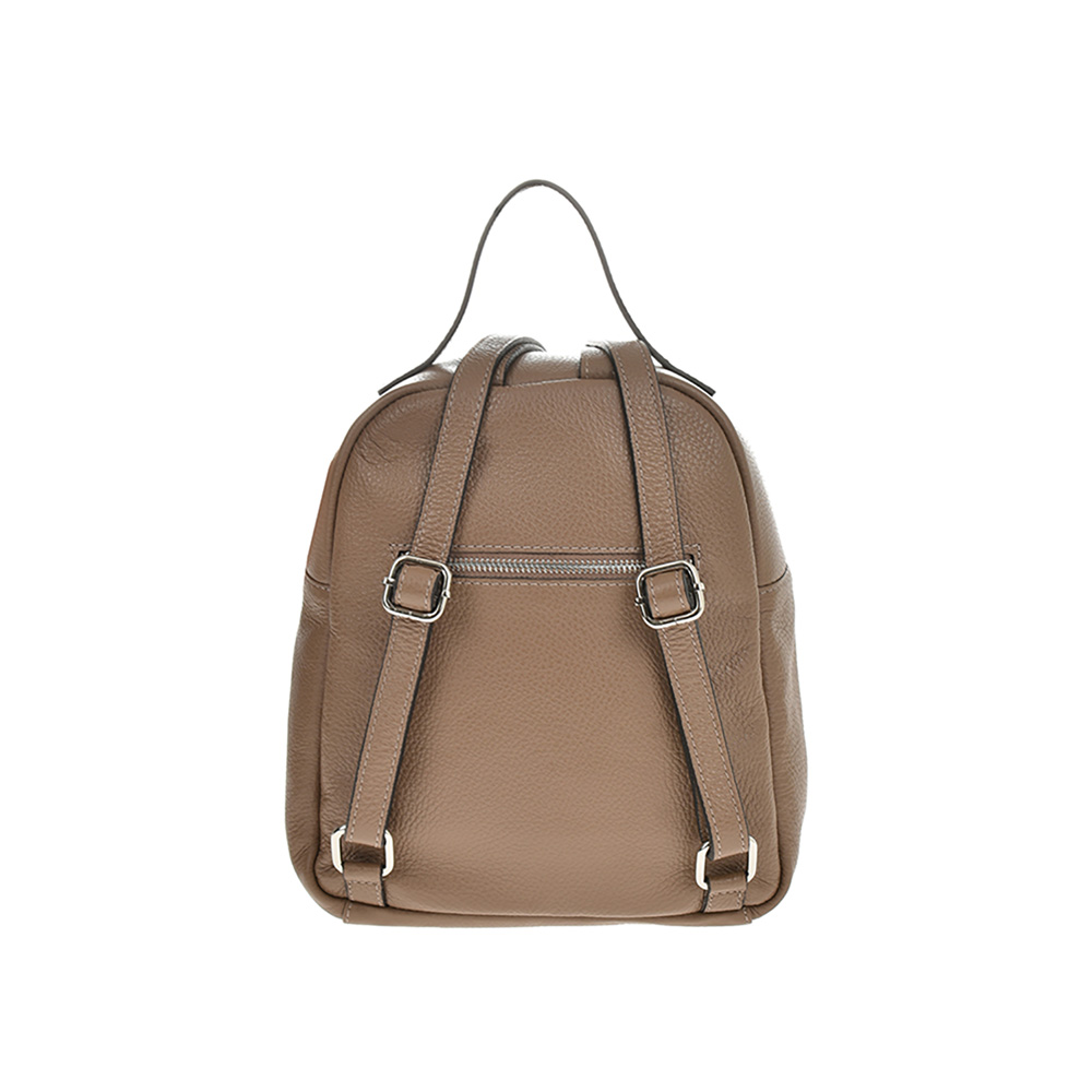 Rucsac dama din piele naturala Antonia Moretti AM0944, Grej, #3, Bagsy